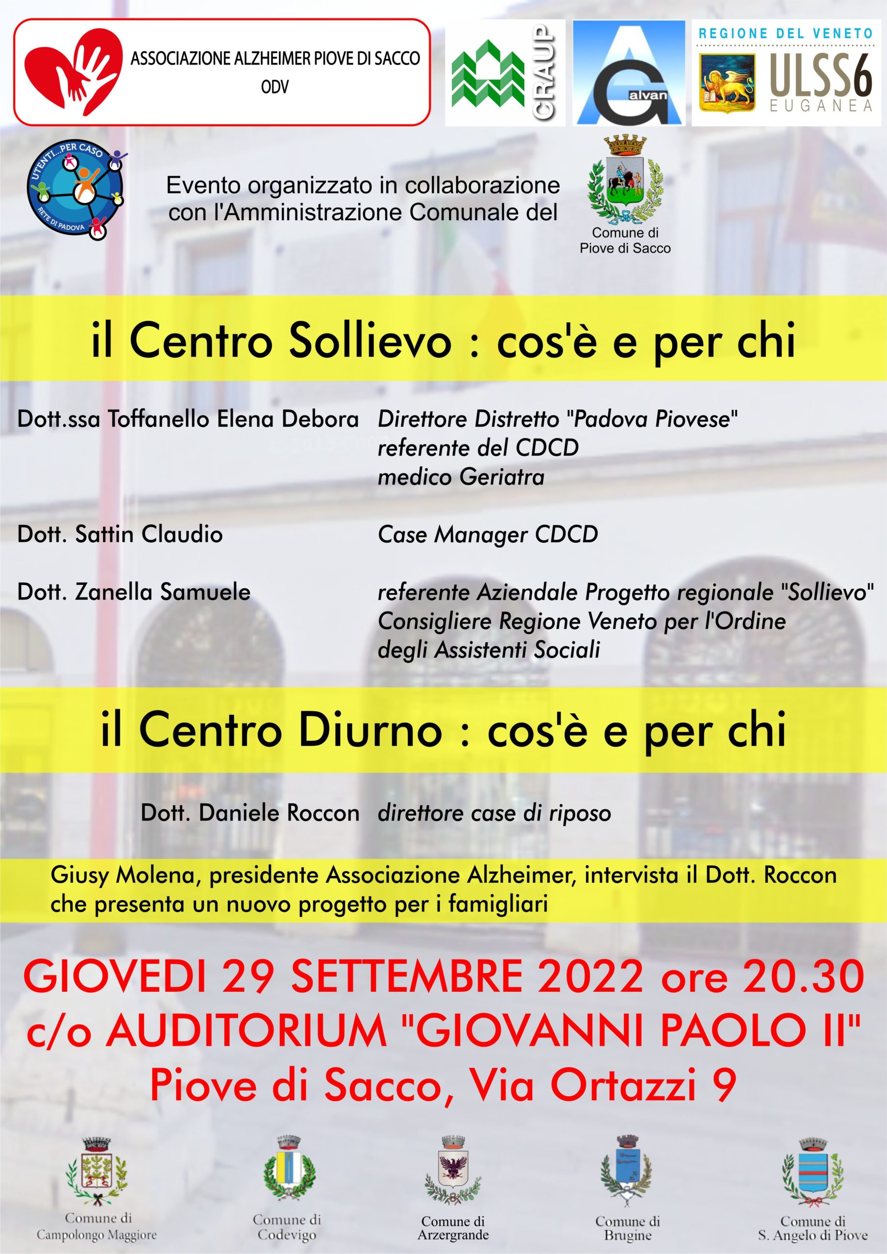 Locandina evento 29 settembre 2022